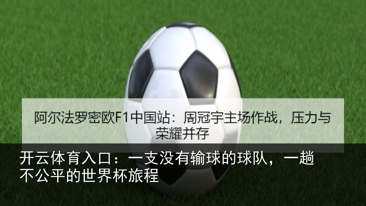 开云体育入口：一支没有输球的球队，一趟不公平的世界杯旅程